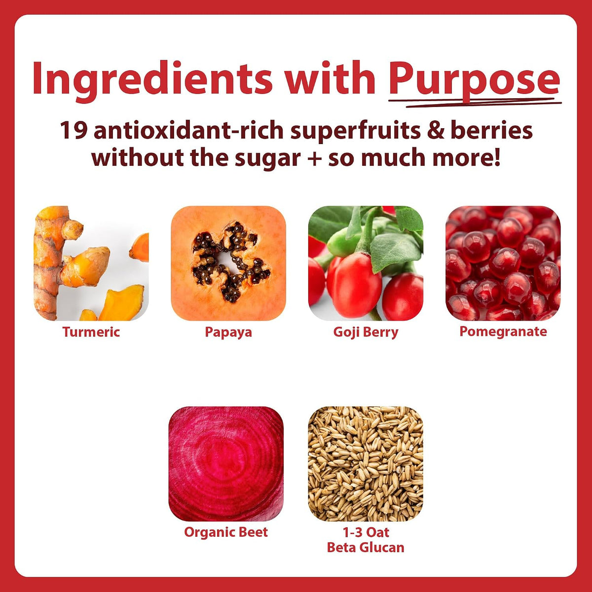 MacroLife Naturals Miracle Reds Superfood Powder - 12 Sachets – Image 2