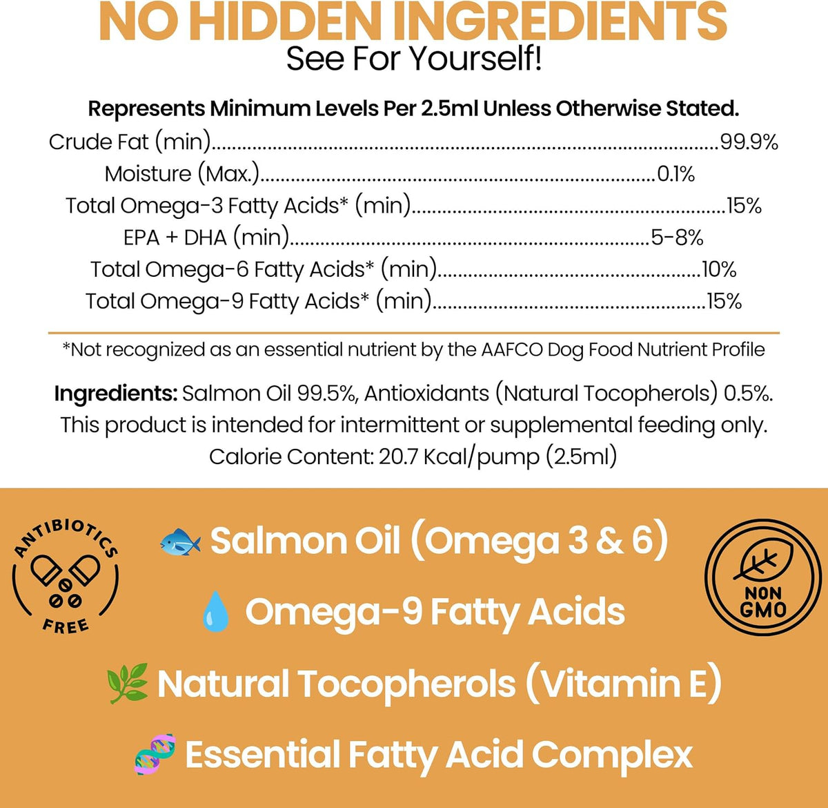 Salmon Oil for Dogs - Premium Fish Oil for Skin and Coat Health - Omega-3 Supplement - 8 oz Liquid - görsel 2