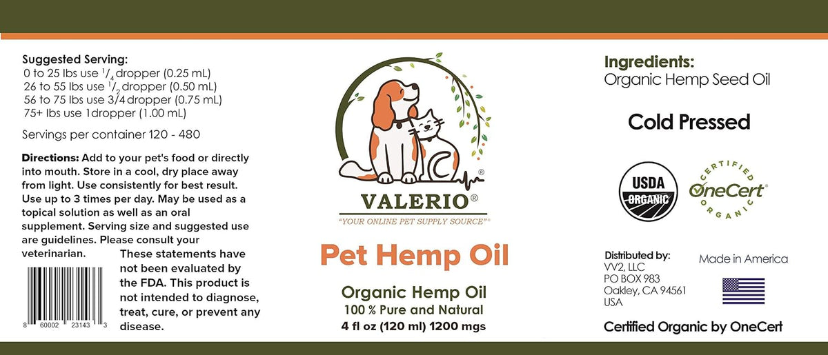 Valerio Pets Hemp Oil for Dogs and Cats (118 ml) - görsel 7