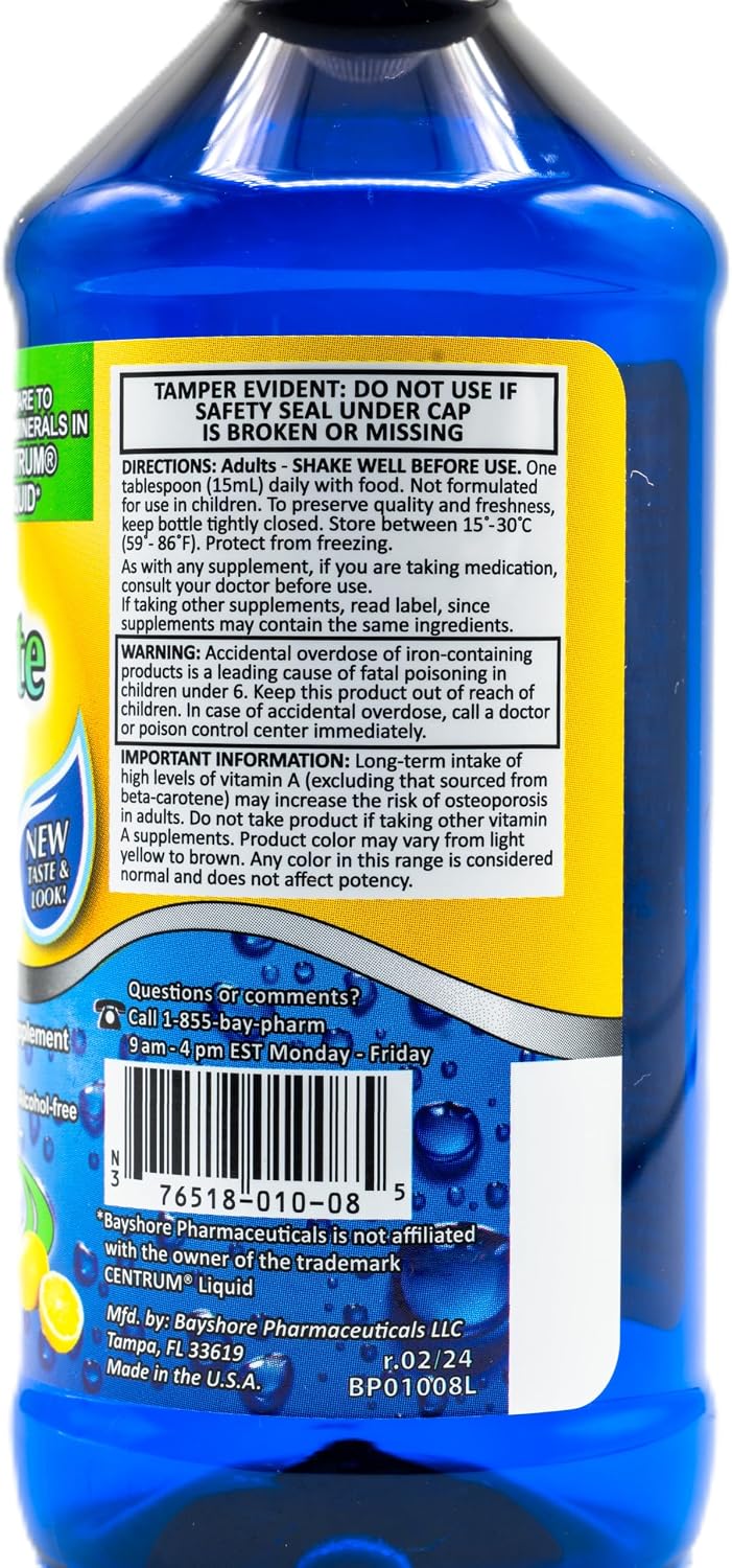B Protected Multi-Vite Liquid Multivitamin, Alcohol-Free, Natural Citrus Flavour, 236 ml - görsel 2
