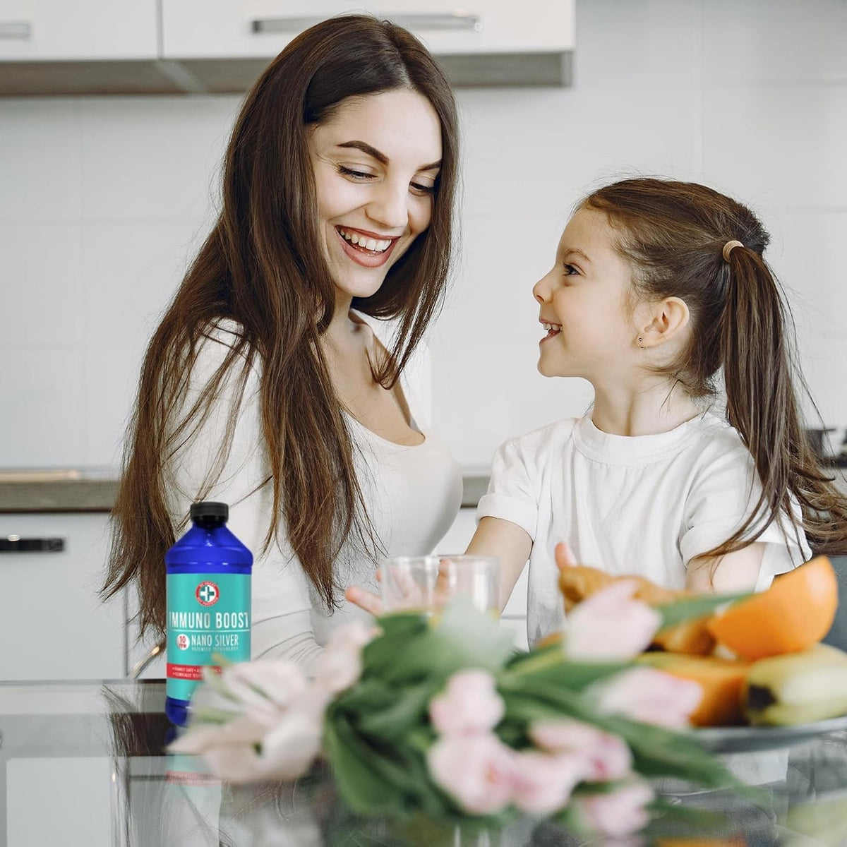 Be Smart Get Prepared Nano Silver Immuno Boost - 473 ml - Daily Immune Support for the Family - Gluten-free, Vegetarian - Made in USA - görsel 2