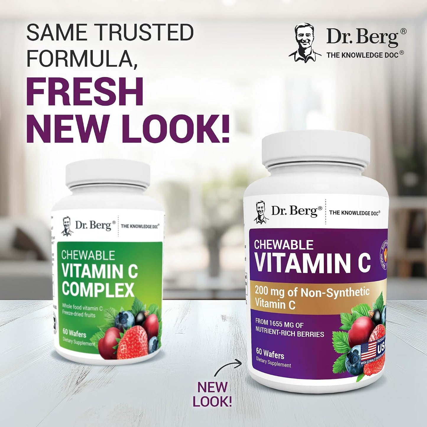 Dr. Berg Chewable Vitamin C Complex – Organic Berry Vitamin C Wafers - görsel 2