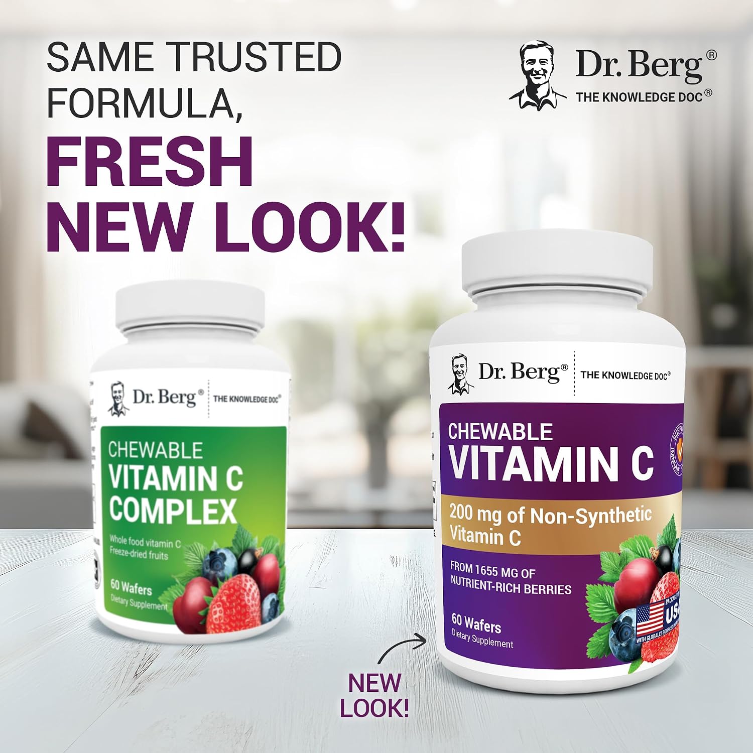 Dr. Berg Chewable Vitamin C Complex – Organic Berry Vitamin C Wafers - görsel 2