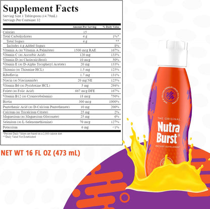 Total Life Changes NutraBurst - Liquid Multivitamin, Daily Nutritional Support, Packed with Essential Vitamins and Minerals, 473 ml