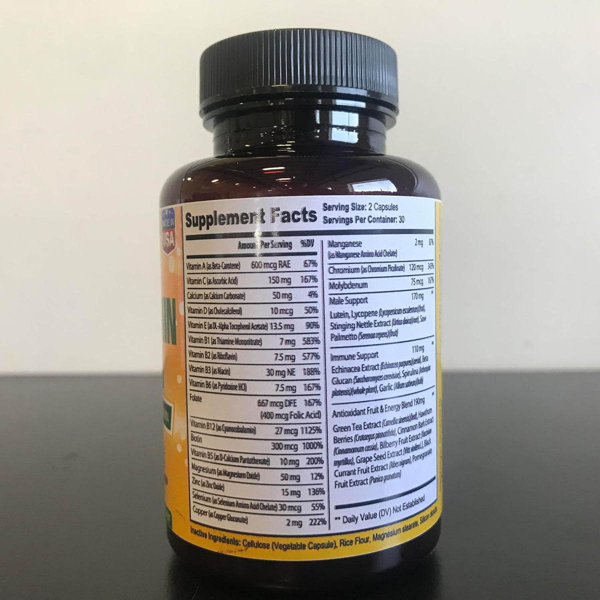 Bradeson Naturals Men's Multivitamin – Energy, Focus & Performance (60 Capsules) - görsel 7