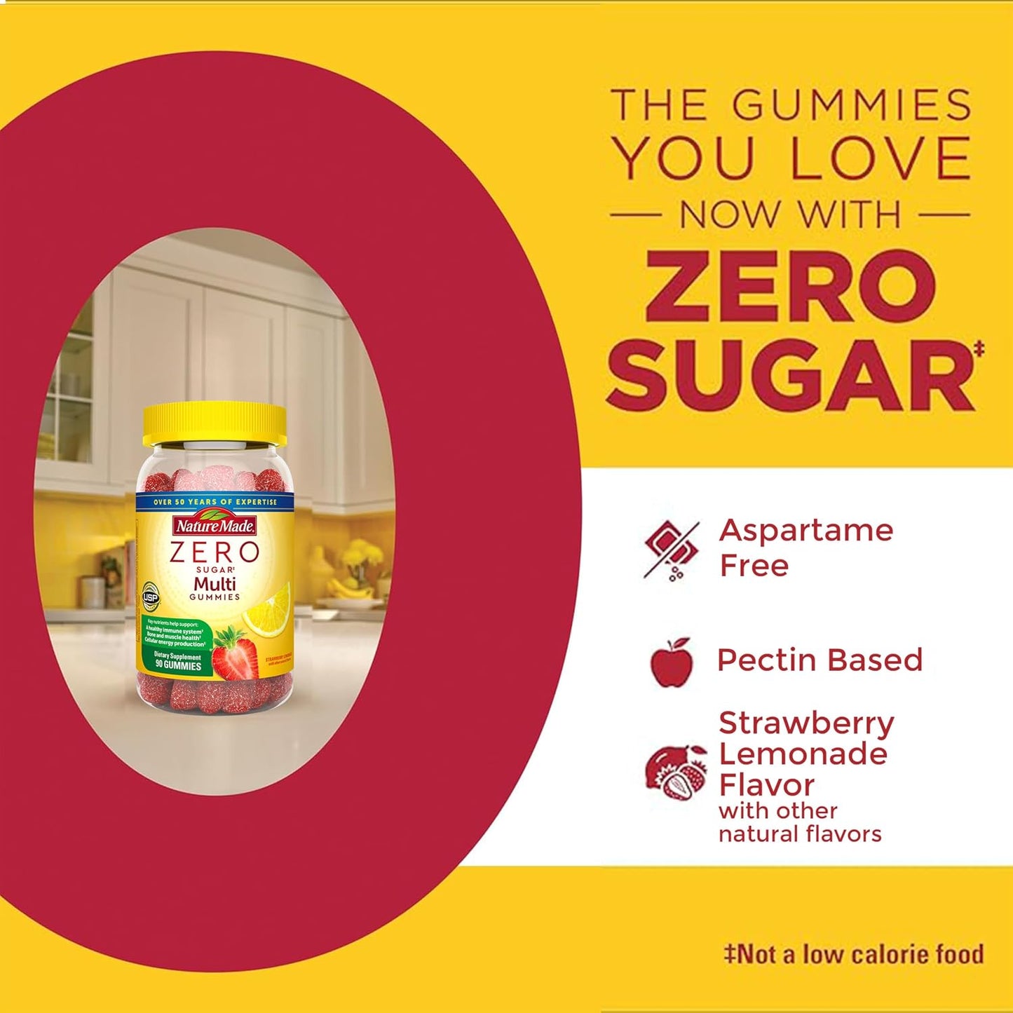 Nature Made Zero Sugar Multivitamin Gummies, 90 Gummies - görsel 3