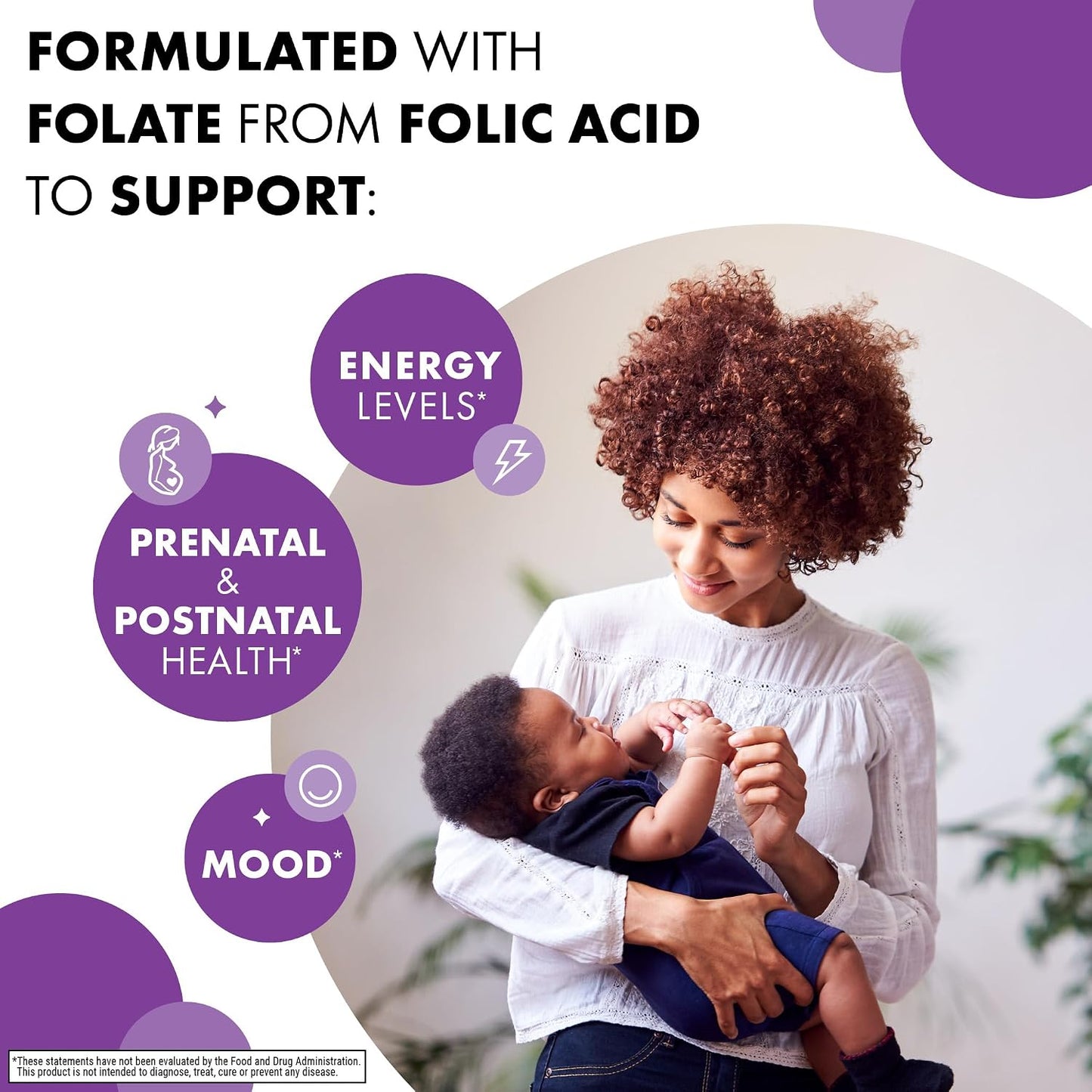 Bluebonnet Nutrition Folic Acid 400 mcg - 90 Vegetable Capsules - görsel 3