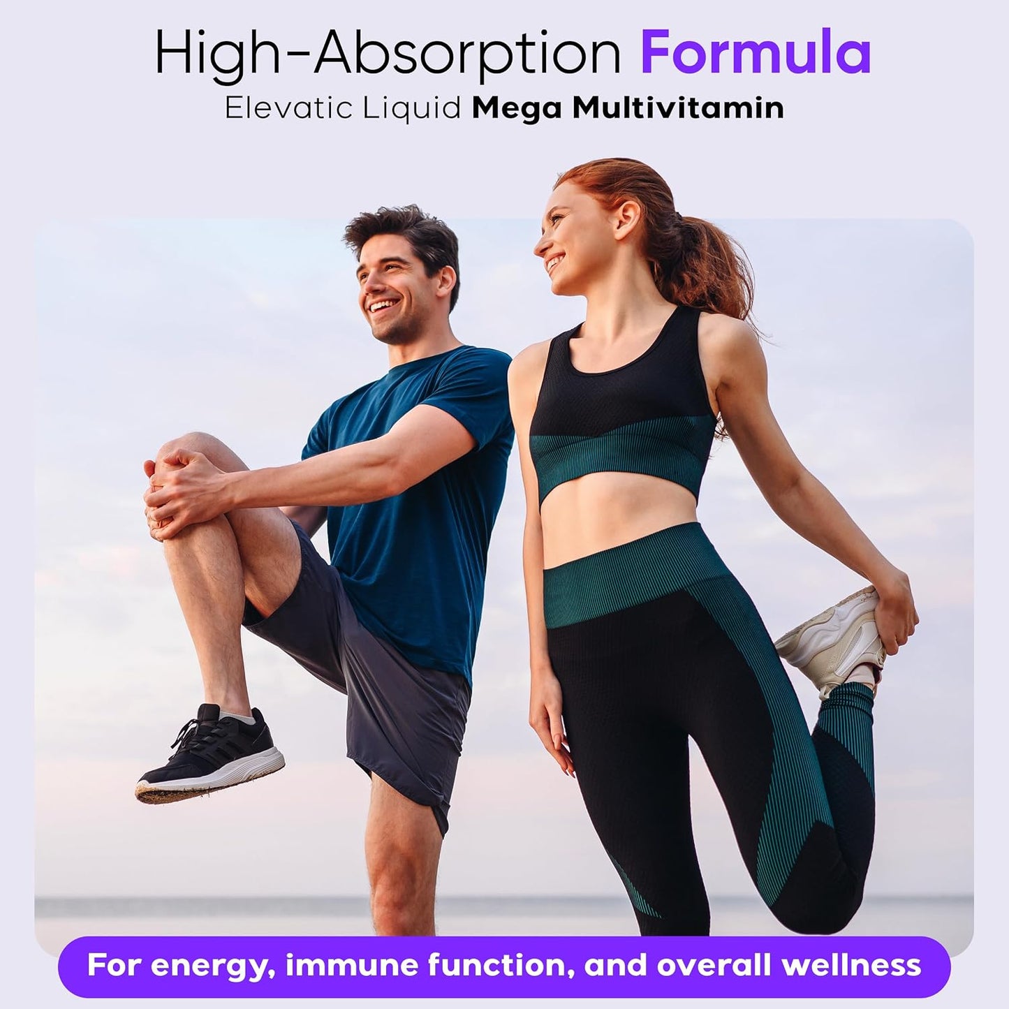 Elevatic Mega Liquid Multivitamin - 960ml - Daily Liquid Multivitamin with Essential Nutrients - görsel 5