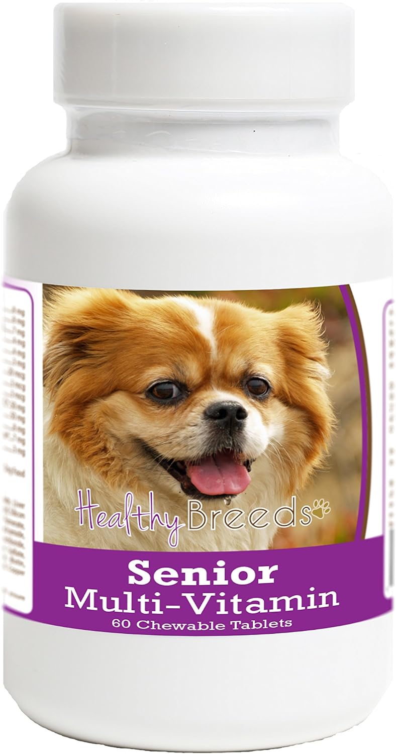 Healthy Breeds Tibetan Spaniel Senior Dog Multivitamin Tablets 60 Count - görsel 1