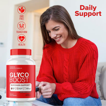 (5 Pack) Glyco Boost Glycoboost Maximum Glyco Optimiser Strength Glycogen Pills, GlycoBoost Advanced Blood Supplement Capsules Support Formula, Glycoboost Natural Ingredient Supplement (300 Capsules)