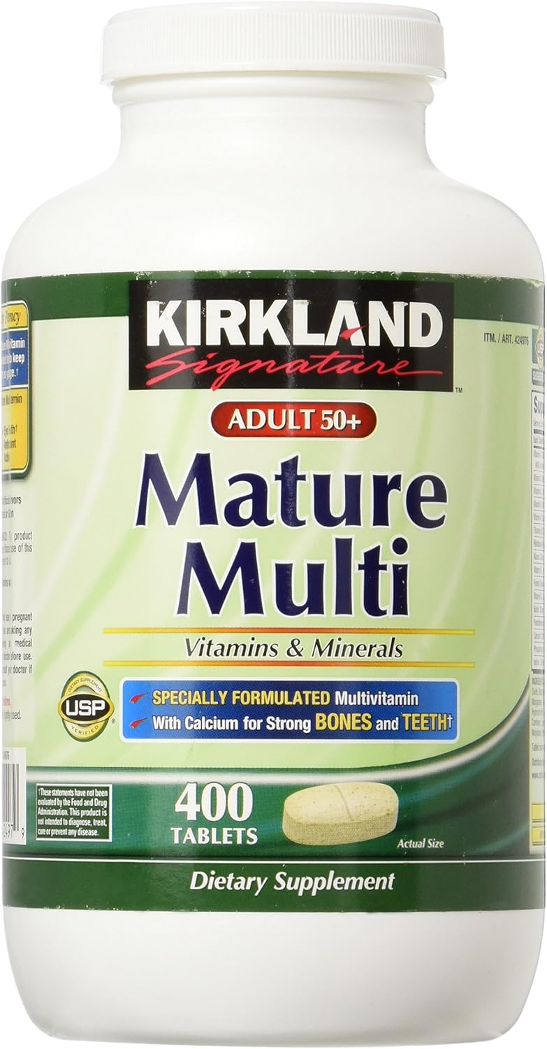 Kirkland Signature Adult 50+ Multi Vitamins & Minerals, 400 Tablets (5 Pack) - görsel 1