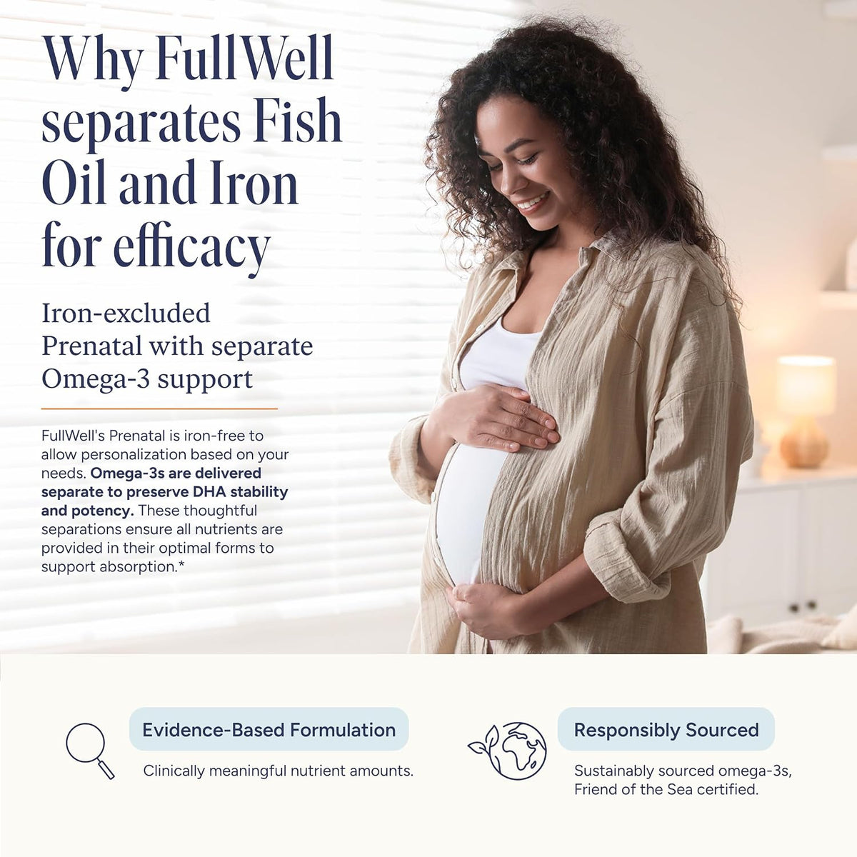 FullWell Women's Prenatal Essentials - Multivitamin & Fish Oil Supplement - görsel 6