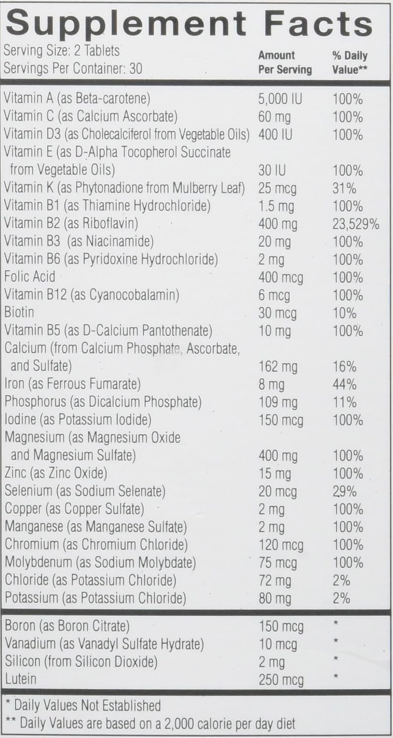 HeadacheFree Complete Multivitamin - 60 Tablets - görsel 5