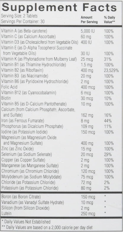 HeadacheFree Complete Multivitamin - 60 Tablets