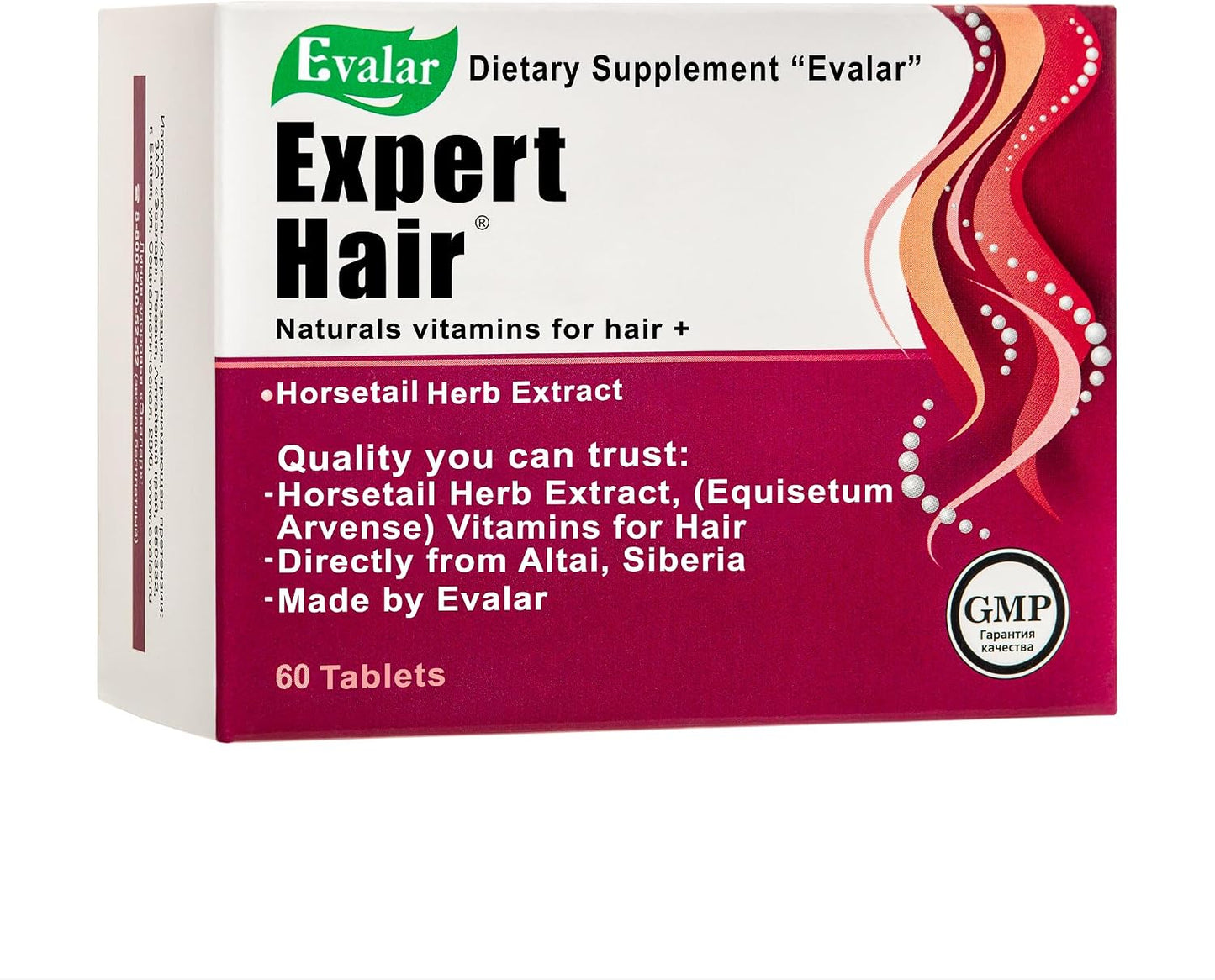 Evalar Expert Hair - Horsetail Herb Extract with Vitamins - Siberian Altai - 60 Tablets - görsel 1