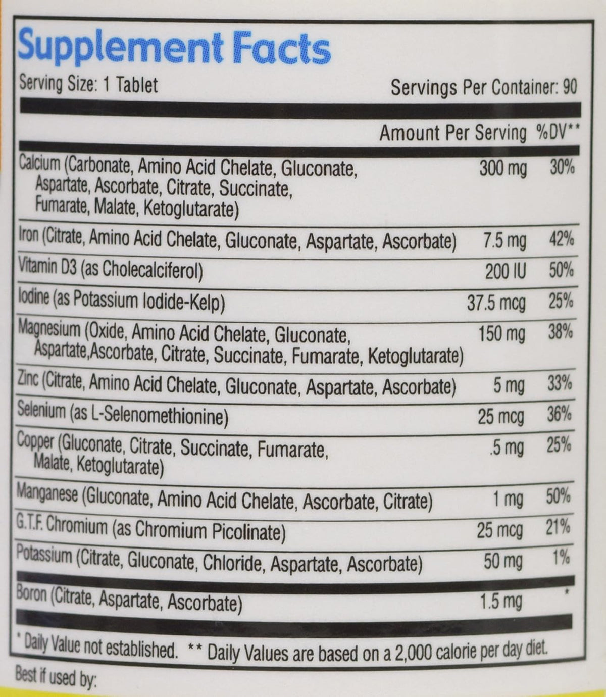 Viva Vitamins Complete Minerals, Standard Strength - Multi-Mineral Supplement with Krebs' Cycle Intermediates - 90 Tablets - görsel 4