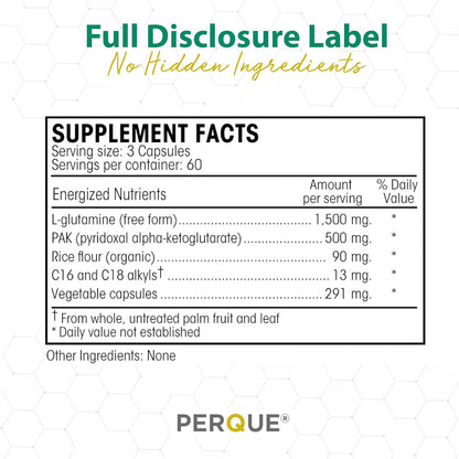 PERQUE Endura/Pak Guard 60 Capsules – Muscle Function & Energy – Non-GMO, Gluten-Free, Vegetarian