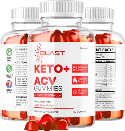 Blast Keto ACV Gummies (5-Pack) – 300 Gummies for 5 Months