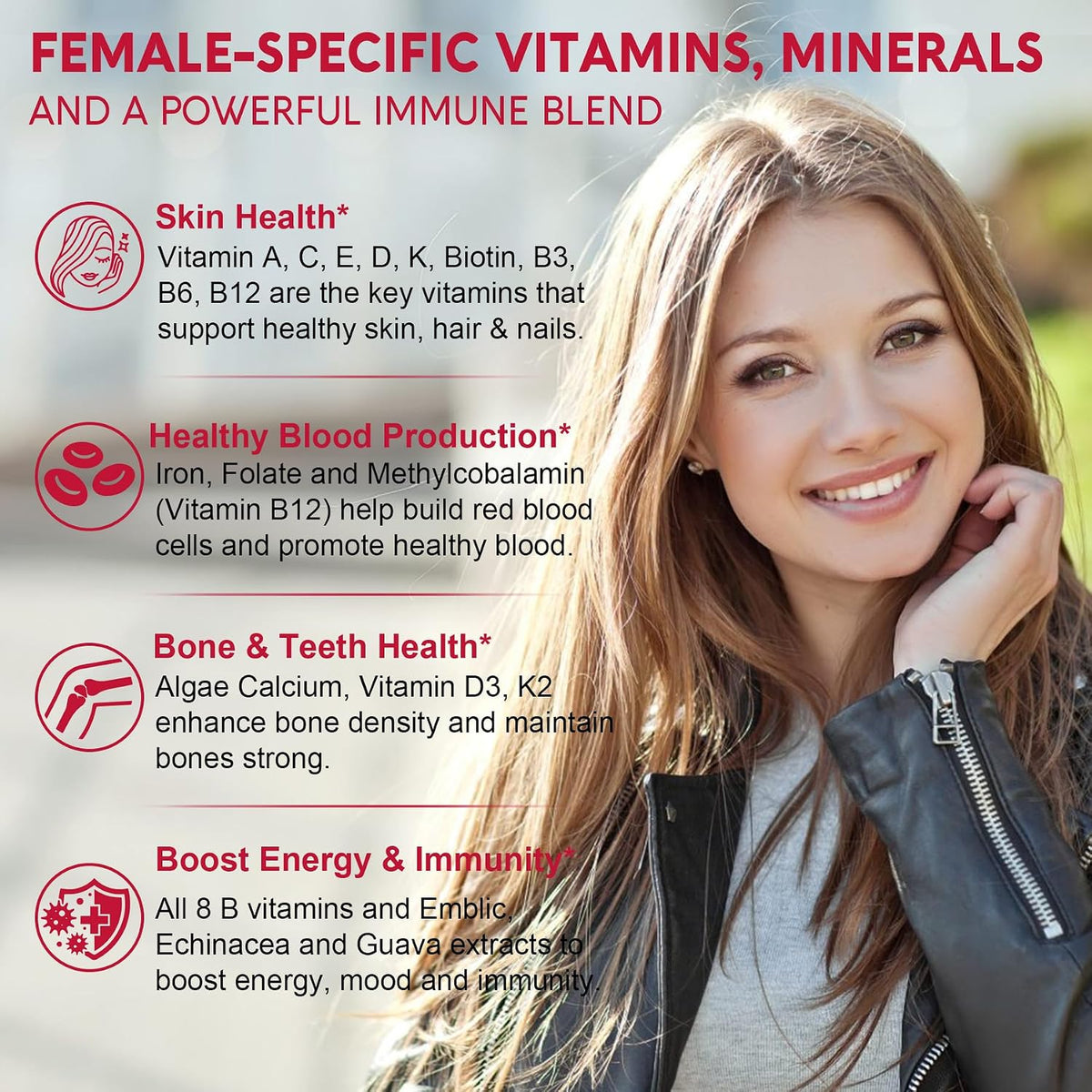 Nextdia Methylated Multivitamin Gummies for Women - Sugar Free, 60 Gummies - görsel 4