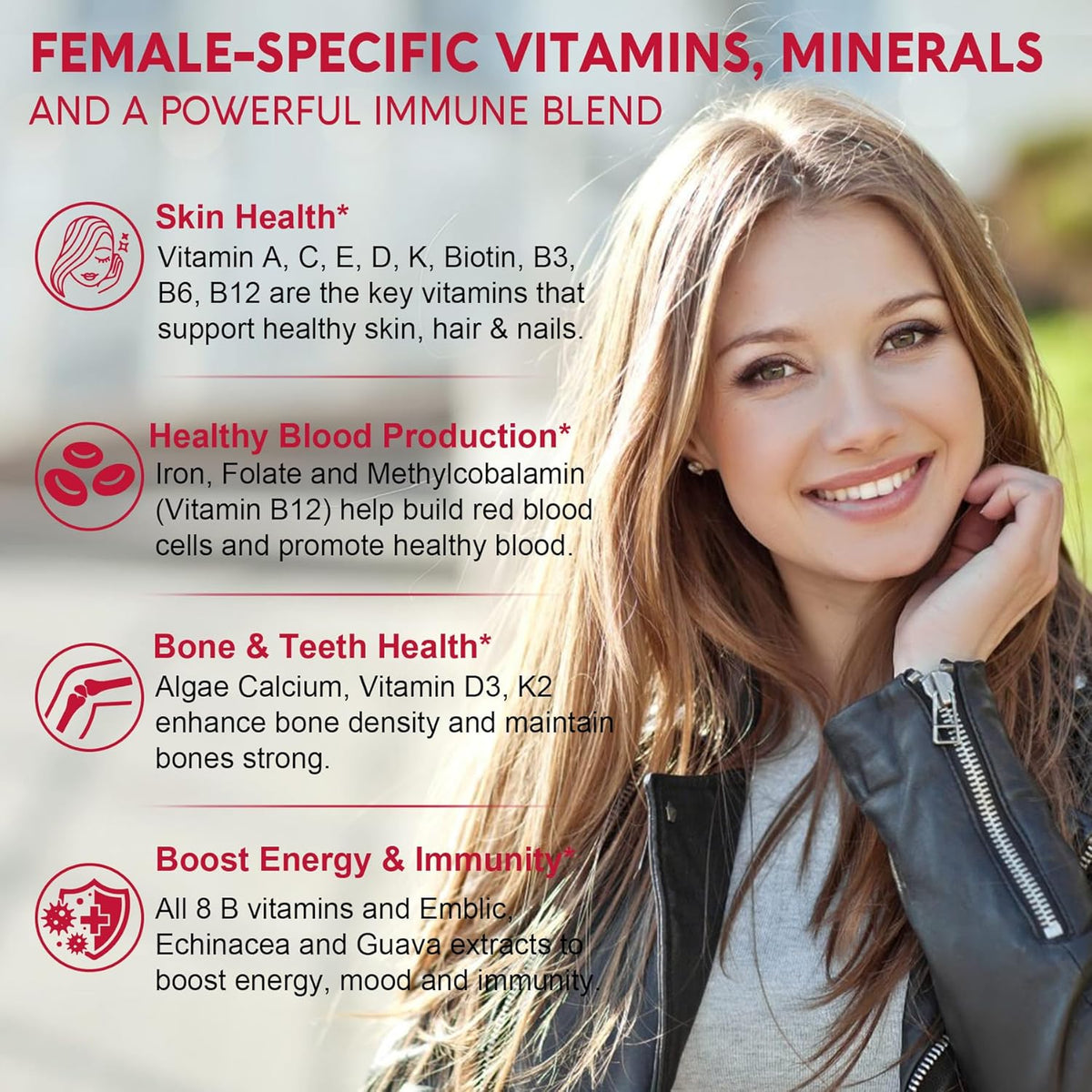 Sugar Free Methylated Multivitamin for Women Gummies (2 Pack) - görsel 5