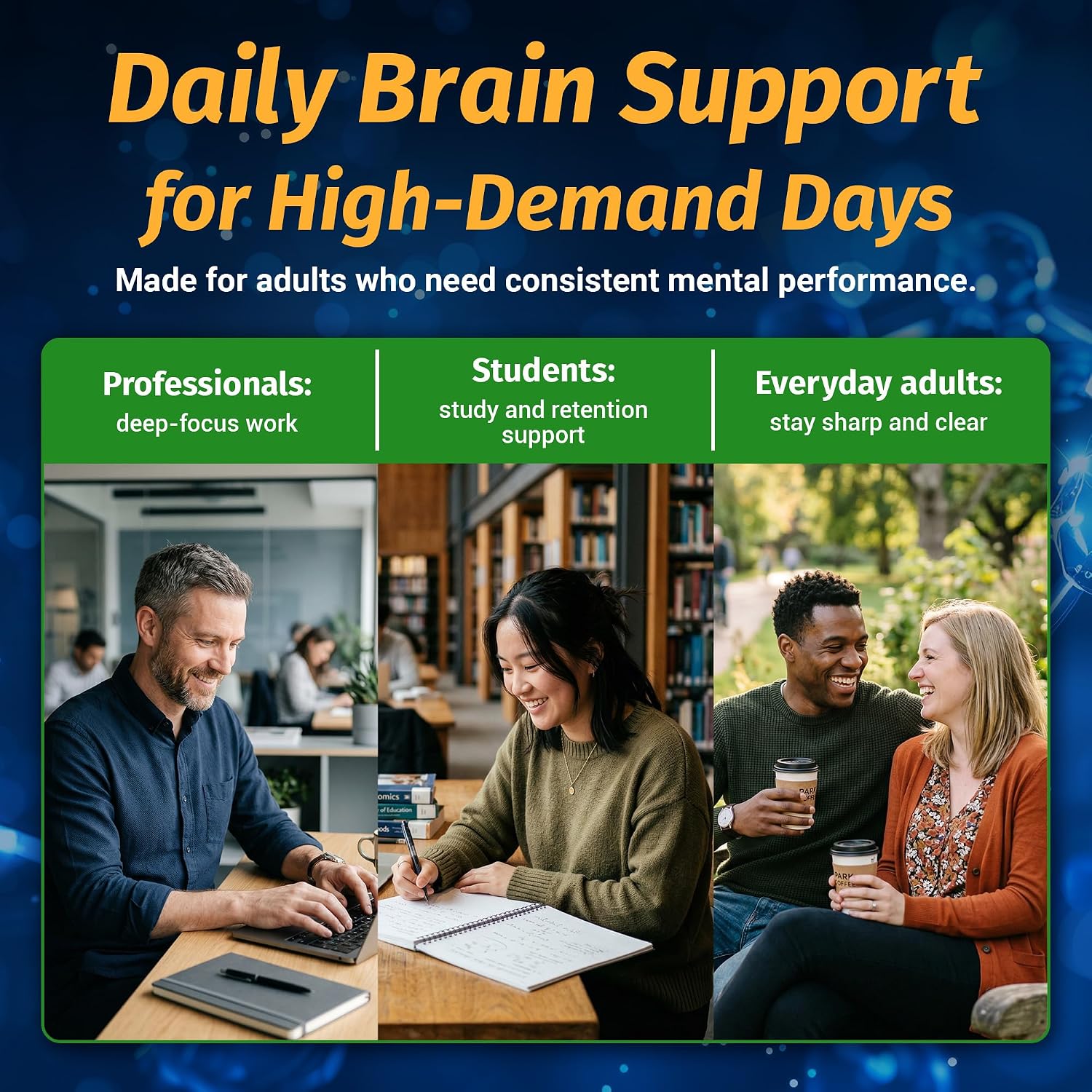 1 Body Brain Supplement - Nootropic with Alpha GPC, Ginkgo & Bacopa - 90 Vegan Capsules - görsel 5