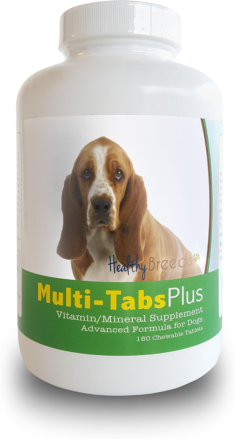 Healthy Breeds Basset Hound Multi-Tabs Plus Chewable Tablets, 180 Count - görsel 1