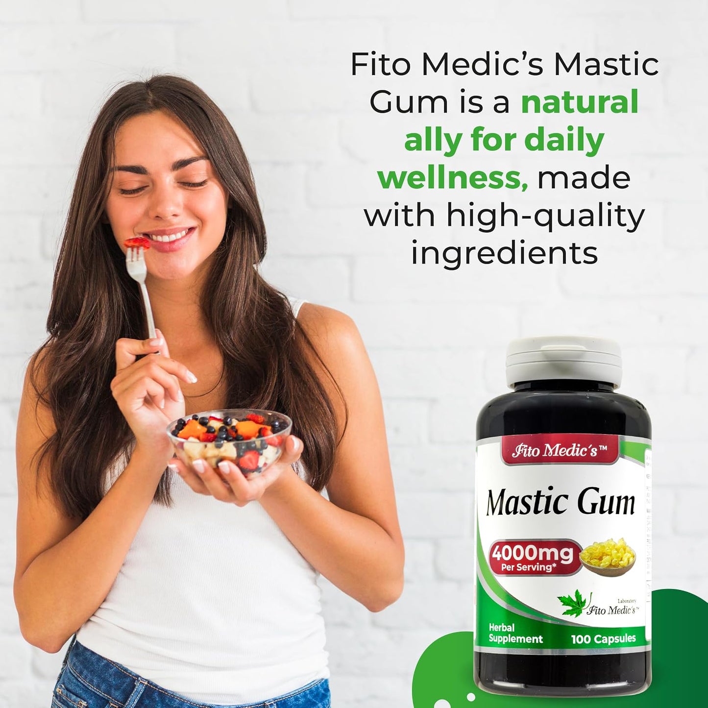 Lab - Mastic Gum - 100 Capsules - görsel 3