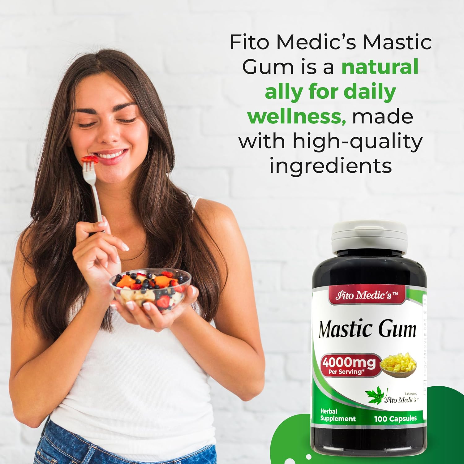Lab - Mastic Gum - 100 Capsules - görsel 3