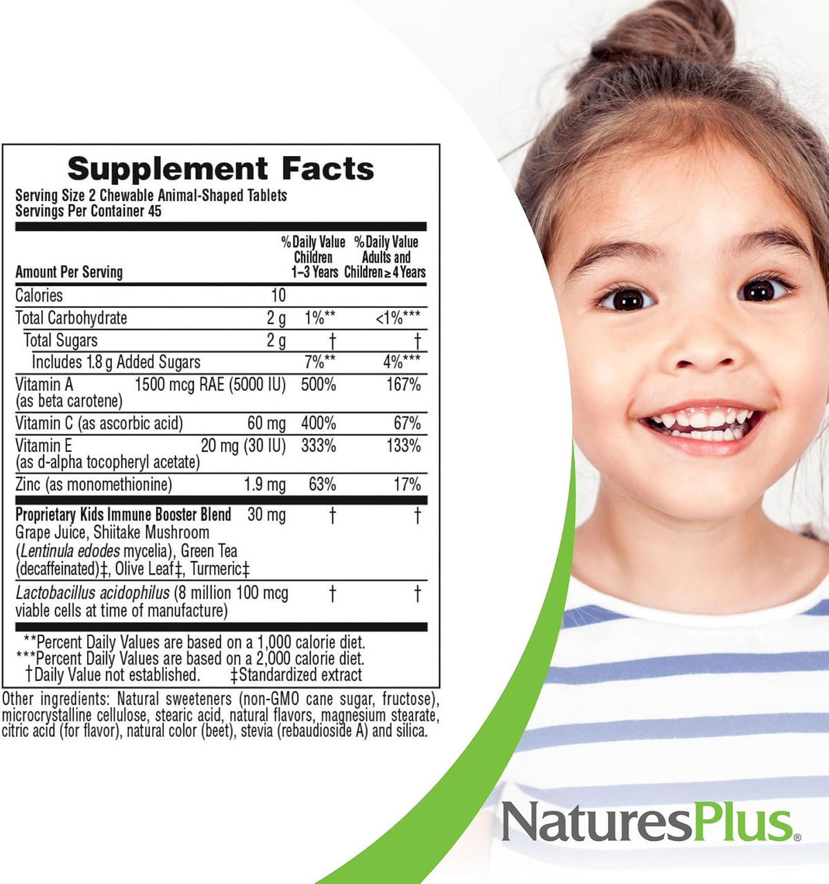 NaturesPlus Animal Parade Immune Booster - Tropical Berry - 90 Chewable Tablets - görsel 5