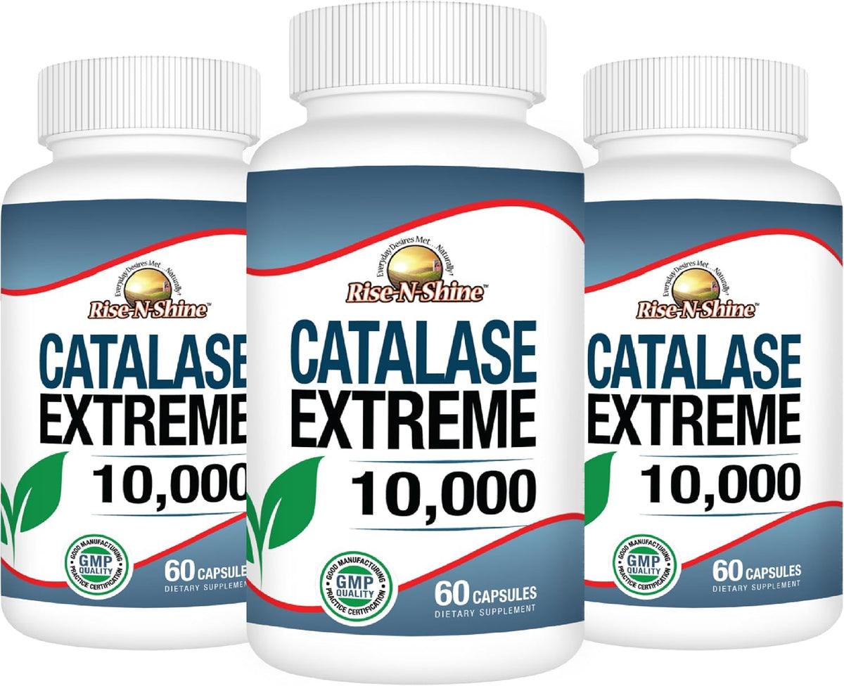 Rise-N-Shine Catalase Extreme Supplement 10,000 with Saw Palmetto, Biotin, Fo-Ti, PABA - Hair Supplements for Strong Hair - 60 Capsules - görsel 10