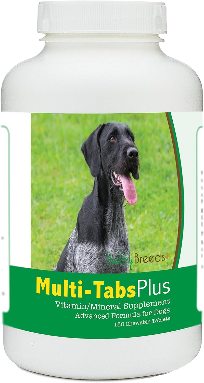 Healthy Breeds German Wirehaired Pointer Multi-Tabs Plus Chewable Tablets 180 Count - görsel 1