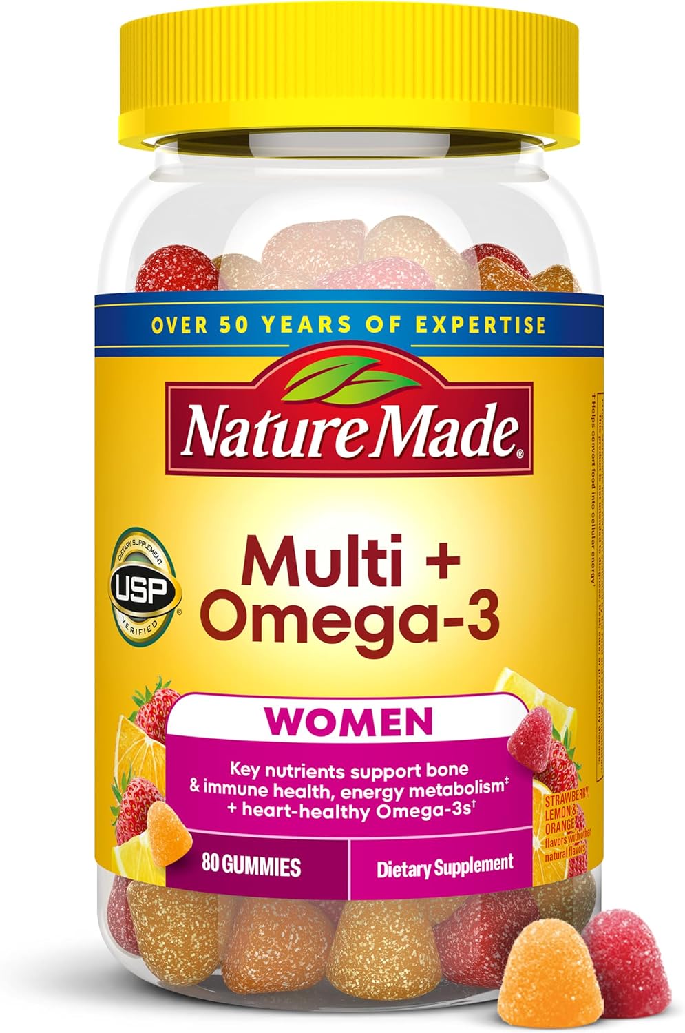 Nature Made Women's Gummy Multivitamins with – Vitamin A – supports healthy vision and immune function. – Image 1