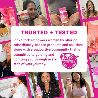 Pink Stork Total Glow Gummies for Women – Hair, Skin and Nails Vitamin with Biotin and B-Complex – 60 Berry Gummies