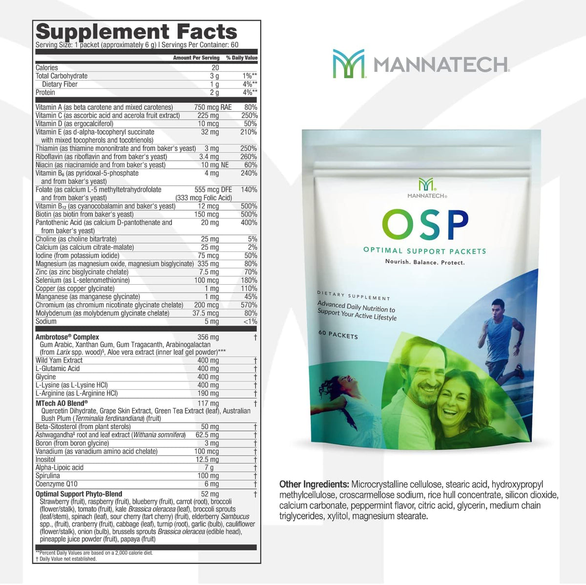 Mannatech Optimal Support Sachets – Daily Multivitamin with Ashwagandha, 60 Sachets - görsel 2