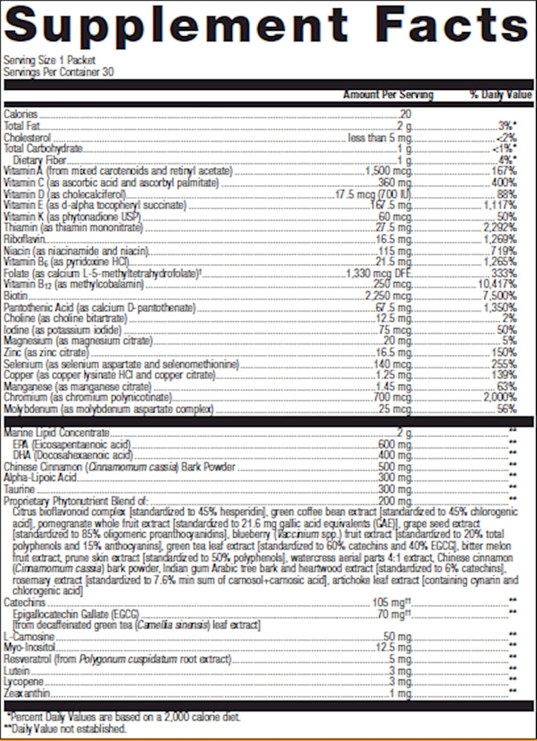 Metagenics Wellness Essentials® Healthy Balance - 30 Packets - görsel 1