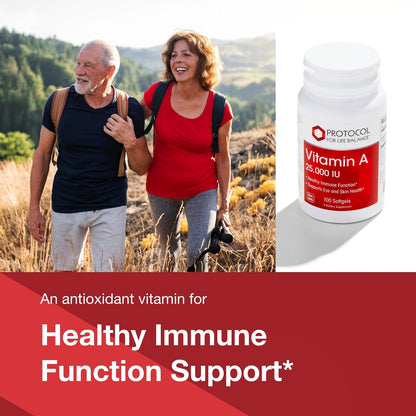 Protocol for Life Balance Vitamin A 25,000 IU – 100 Softgels