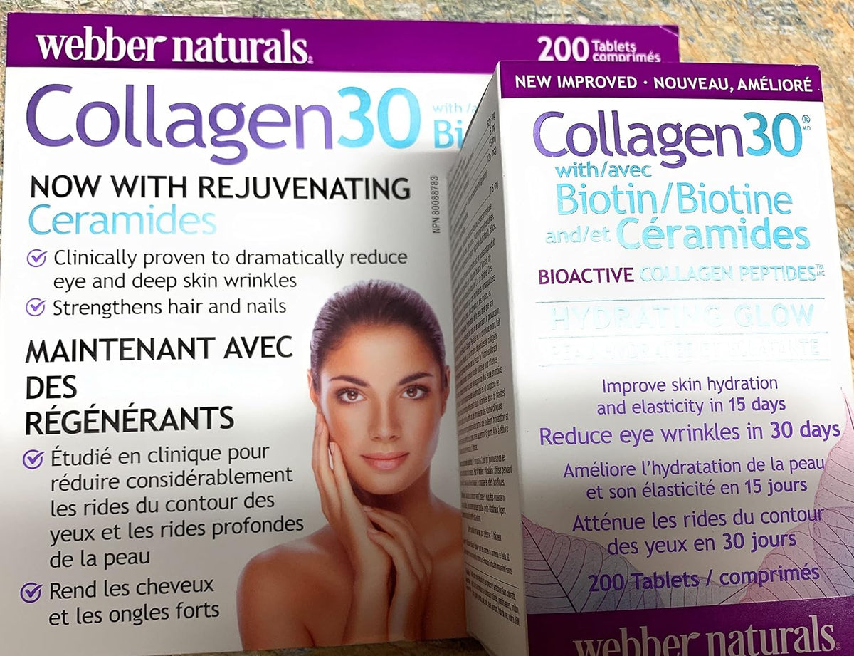 Webber Naturals Collagen 30 with Biotin and Ceramides, 200 Tablets - görsel 1
