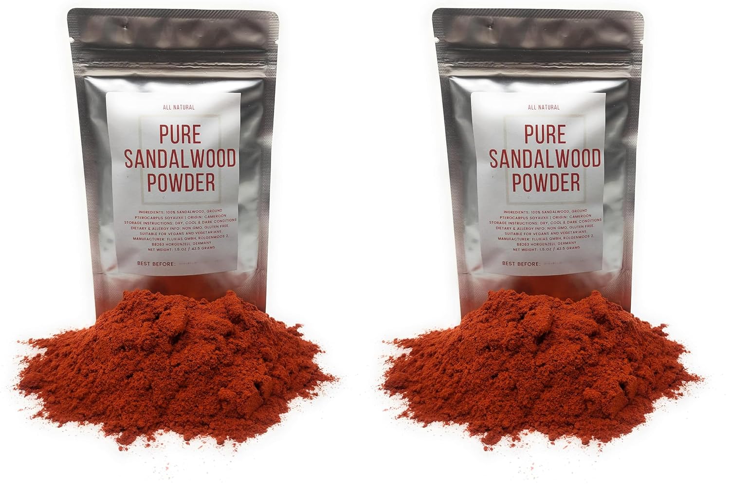 Pure Sandalwood Powder - 100% Natural Sandalwood Dust - Culinary Grade, Raw, Vegan, Non-GM - görsel 6