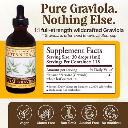 Royal Graviola (Soursop) – Herbal Supplement – Liquid Extract 118 ml
