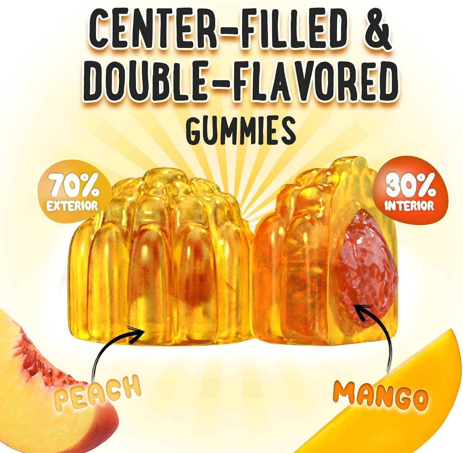 OH MY CHEWY Vitamin D3 K2 & Calcium Gummies | 5000 IU D3, 120 mcg K2 (MK-7) - görsel 2