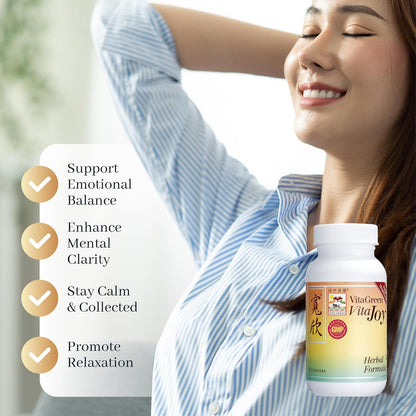 Vita Green Stress Support Supplement – Calm, Balance and Restful Nights