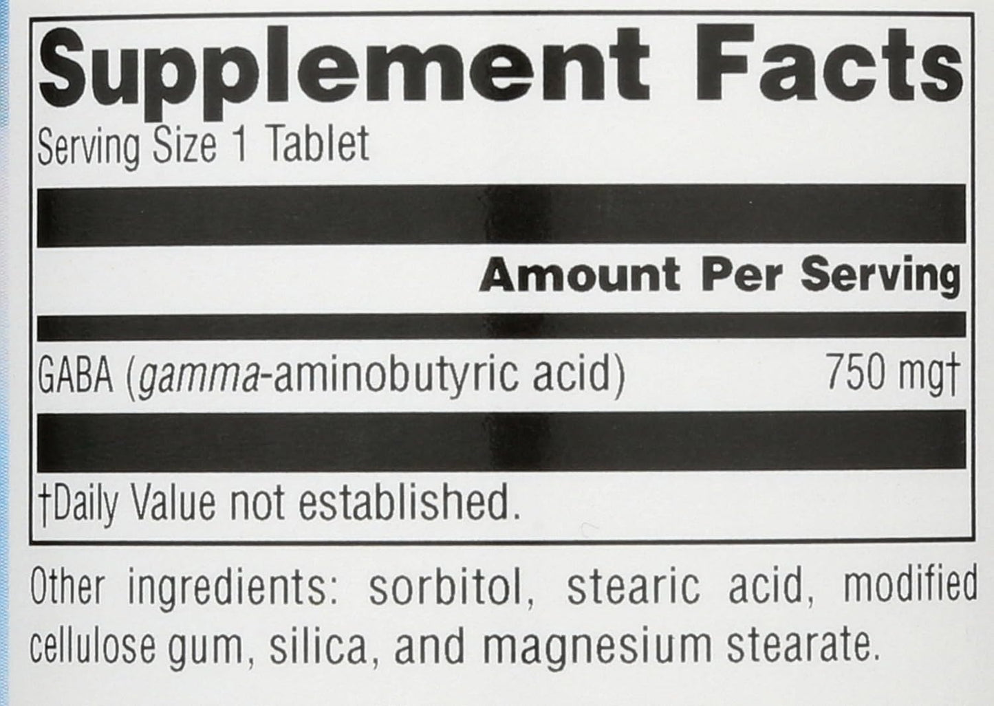 Source Naturals Serene Science GABA 750mg - 45 Tablets - görsel 3