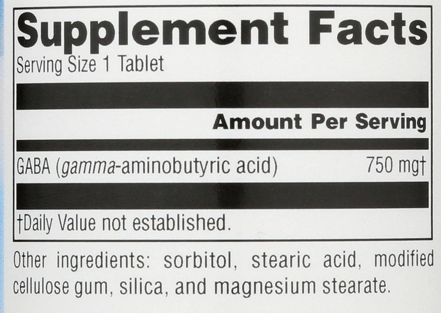 Source Naturals Serene Science GABA 750mg - 45 Tablets - görsel 3