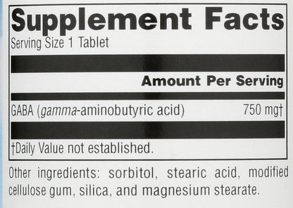 Source Naturals Serene Science GABA 750mg - 45 Tablets