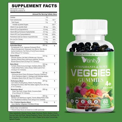 VITINITY Super Greens Multivitamin Gummies