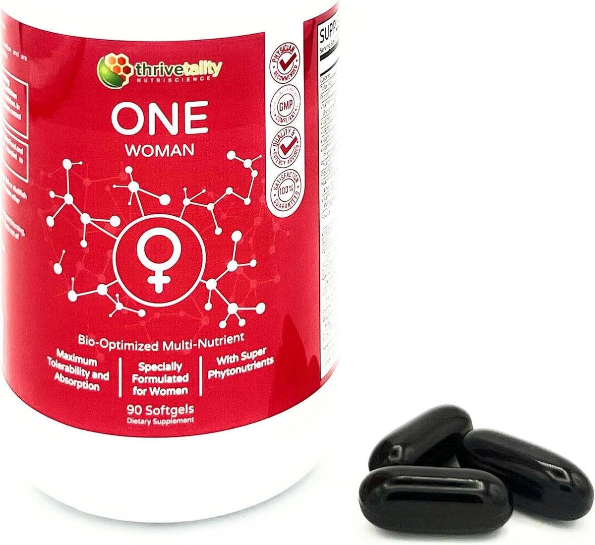 ONE Woman Bio-Optimised Multi-Nutrient – Women's Multivitamin by Thrivetality - görsel 1