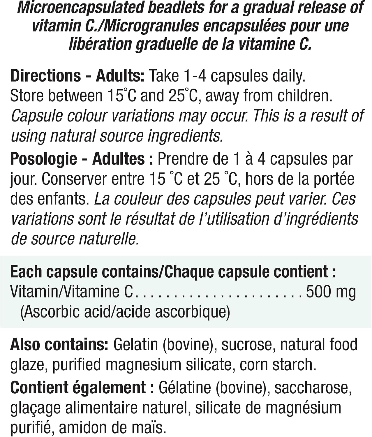 Jamieson Vitamin C 500 mg Timed Release Capsule - görsel 3