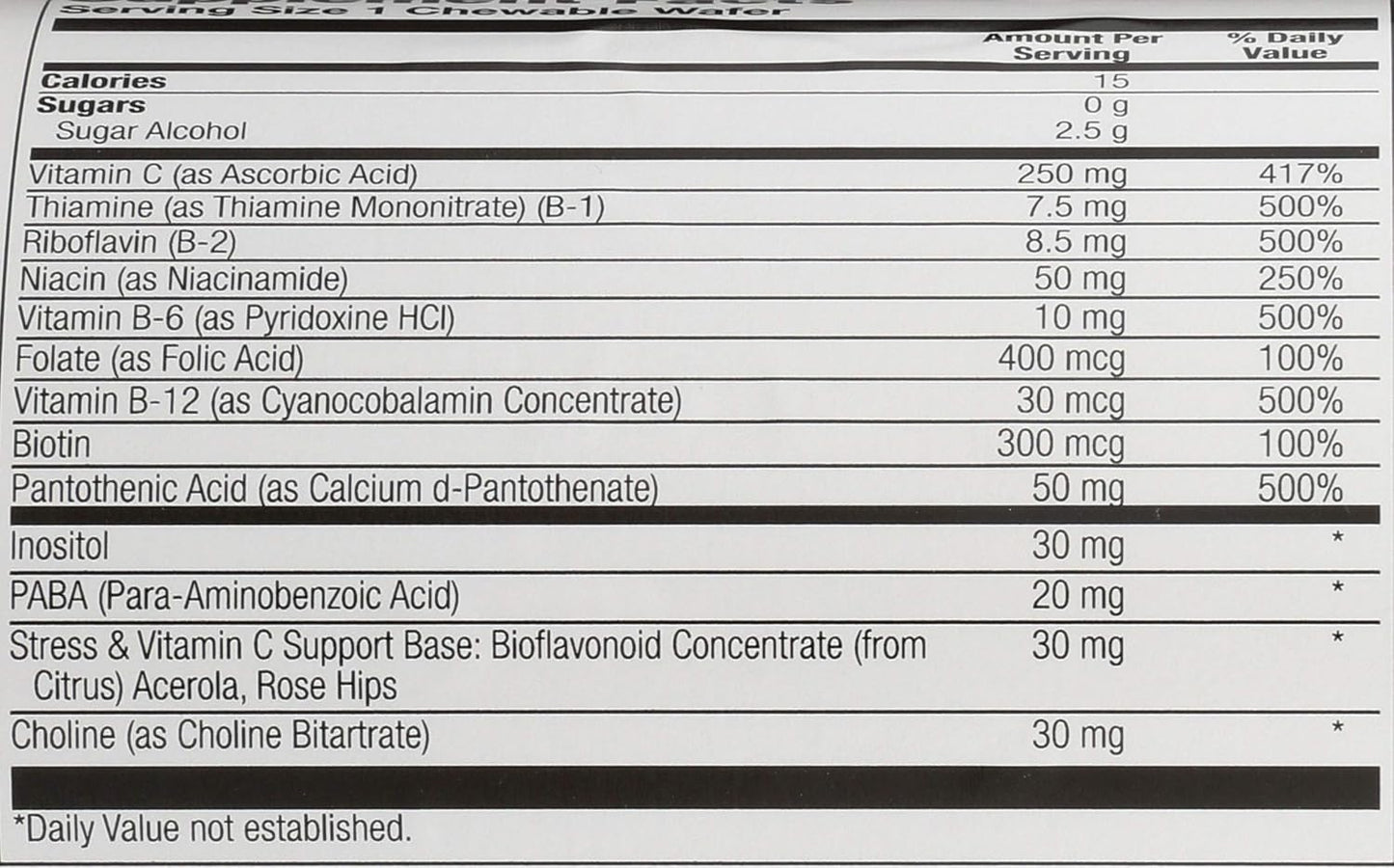 Solaray High Potency B-Complex Chewable, Natural Strawberry Flavour, 50 Chewables - görsel 3
