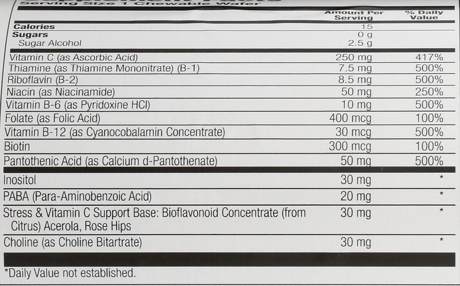 Solaray High Potency B-Complex Chewable, Natural Strawberry Flavour, 50 Chewables - görsel 3
