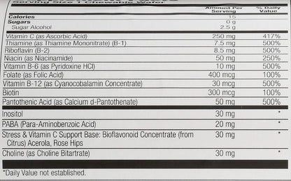Solaray High Potency B-Complex Chewable, Natural Strawberry Flavour, 50 Chewables